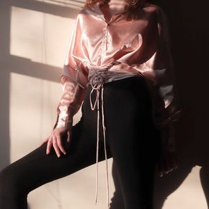 Silk Corset Button Up